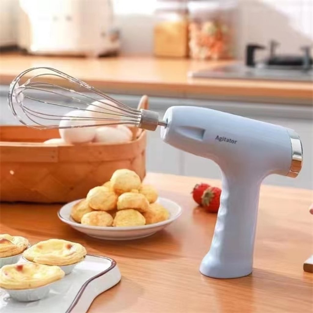 Wireless Electric Hand Mixer, 3-speed Usb Rechargeable Hand