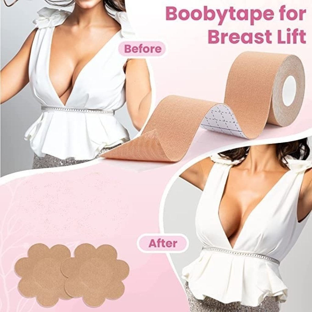 Boob Tape Nipple Pasties Multipurpose Nipple Tape for Women Push Up & Lifting Body Tape for