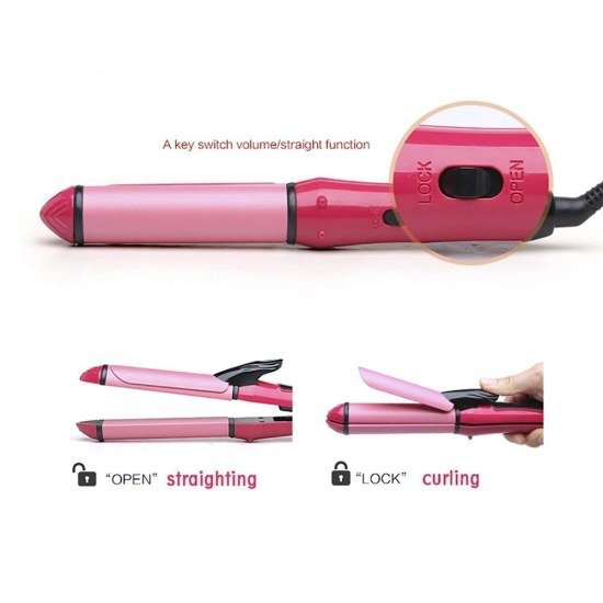  2 in 1 Nova Hair Straightener and Curler  Beauty Products