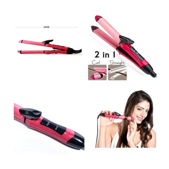  2 in 1 Nova Hair Straightener and Curler  Beauty Products