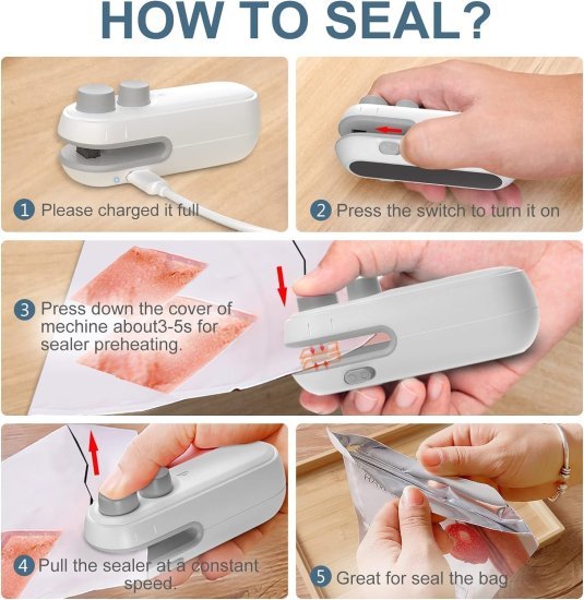 2 in 1 Usb Sealer Machine  Home & Kitchen