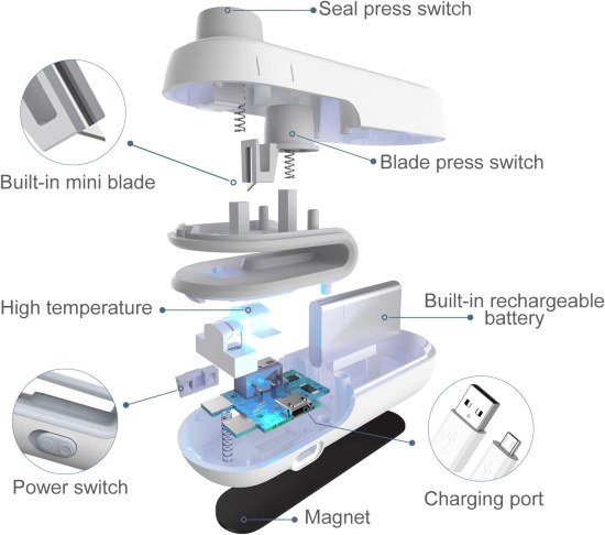 2 in 1 Usb Sealer Machine  Home & Kitchen