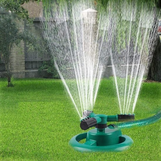 Garden Sprinkler 3  Arm Rotating  Outdoor