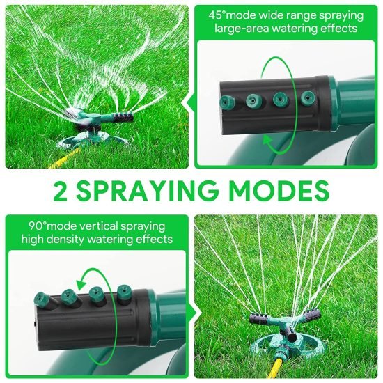 Garden Sprinkler 3  Arm Rotating  Outdoor