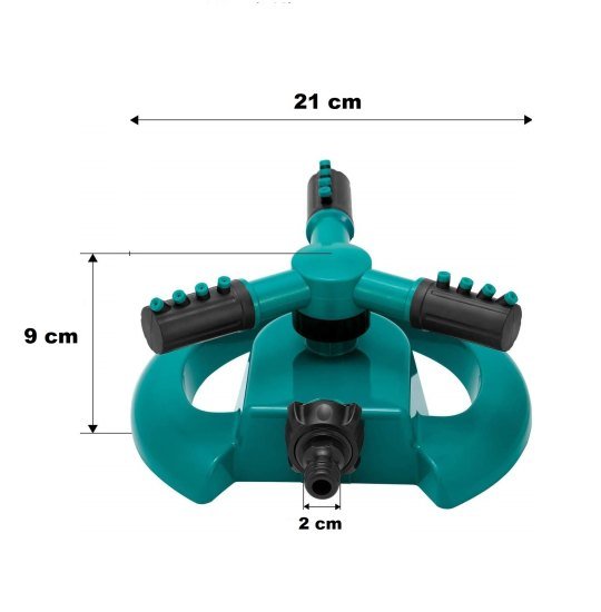 Garden Sprinkler 3  Arm Rotating  Outdoor