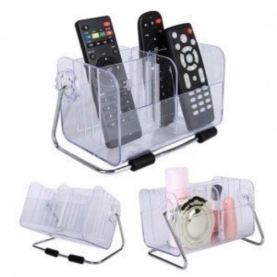 6 Slot Acrylic Desktop Remote Holder Office & Stationery