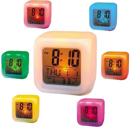 7 Color Change Clock Home Improvement