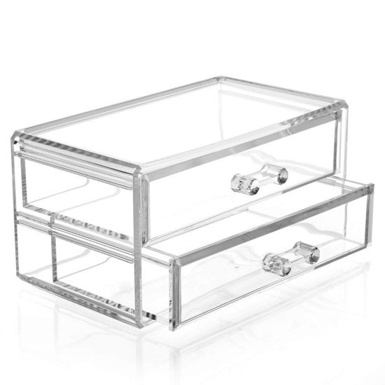 2 Drawers Acrylic Cosmetic Box   cosmetic Bags