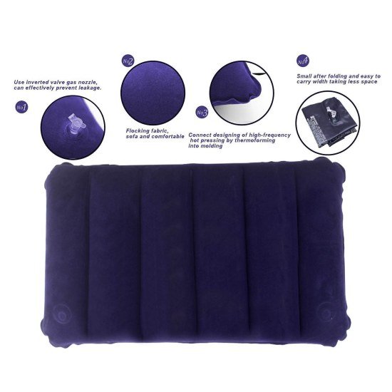 Air Inflammable Velvet Travel Pillow   Neck Pillow  Intex Pillow Personal Care