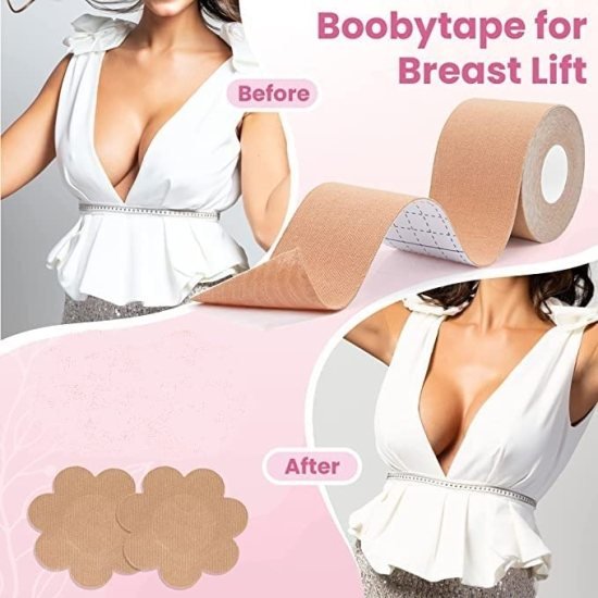 Boob Tape with 10 Nipple Cover Personal Care