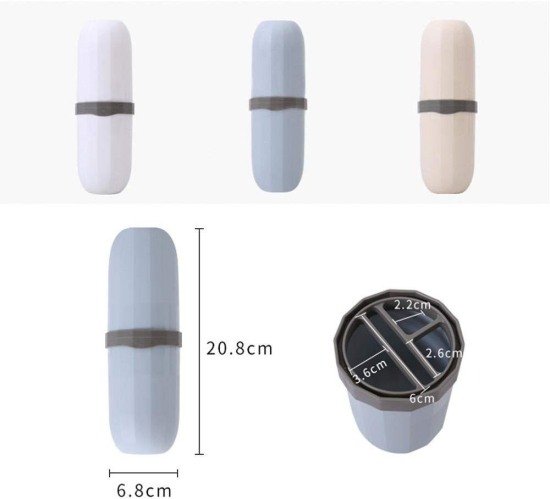 Capsule Shape Travel Toothbrush case Outdoor