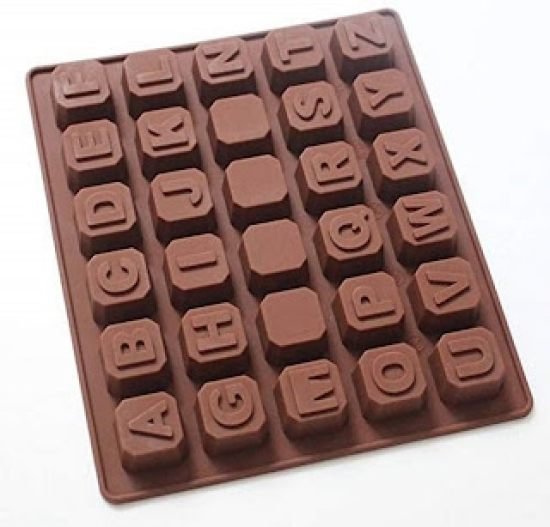 ABC Chocolate Mould Silicone Ice Cube Tray  Kitchenware