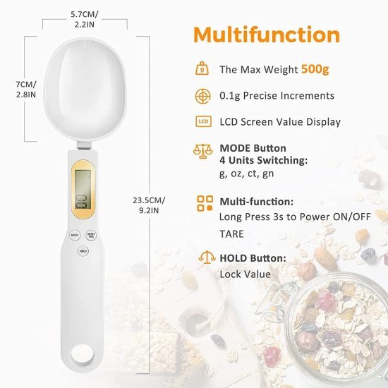 Digital Electronic Spice Spoon 500 gm Kitchenware