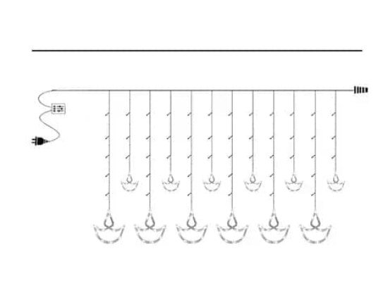 Diya Series Curtain Light Home Improvement