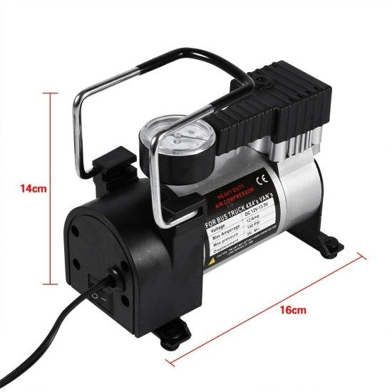 Electric Air Compressor Inflator Pump Automotive