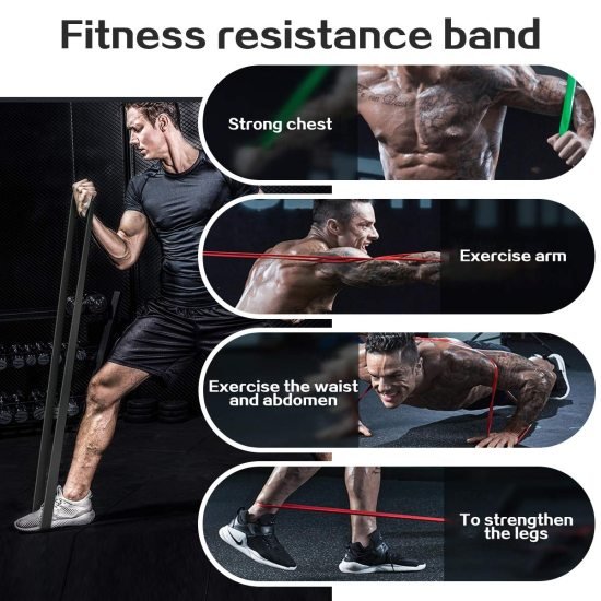 Black Heavy Resistance Pull Up Band  Gym accessories