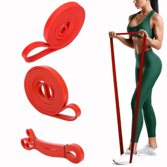 Red Heavy Resistance Pull Up Band  Gym accessories