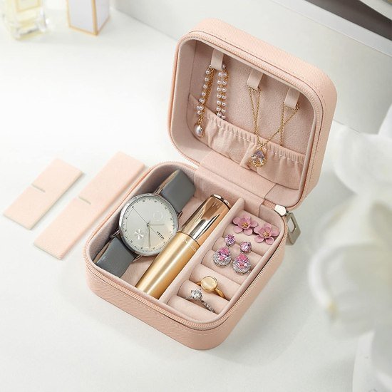 PU Mini Jewellery Box Jewelry Organiser cosmetic Bags