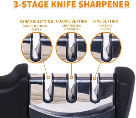 Knife Sharpener 3 Slot Kitchenware