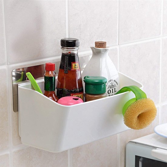 Large Bathroom  Storage Organizer Shelf Magic Sticker Series Bathroom Accessories