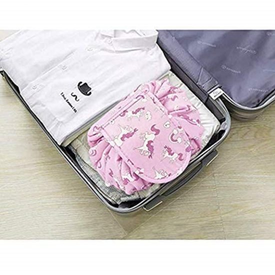 Lazy Bag Travel Cosmetic Bag Pink cosmetic Bags