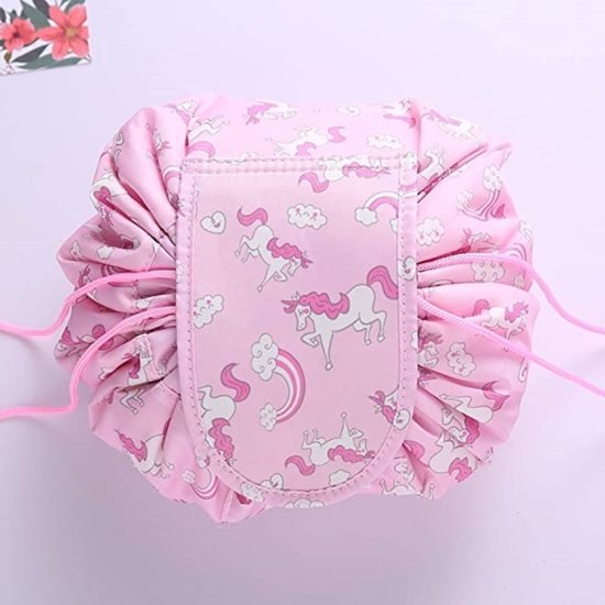 Lazy Bag Travel Cosmetic Bag Pink cosmetic Bags