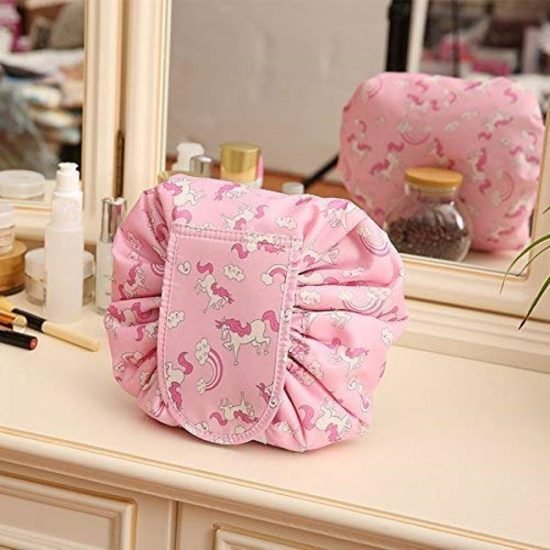 Lazy Bag Travel Cosmetic Bag Pink cosmetic Bags