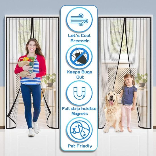 Magic Mesh Magnetic Mosquito Screen Door Net Home Improvement