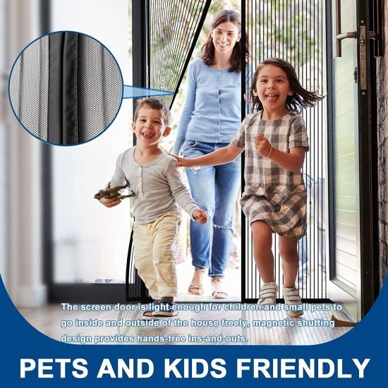 Magic Mesh Magnetic Mosquito Screen Door Net Home Improvement