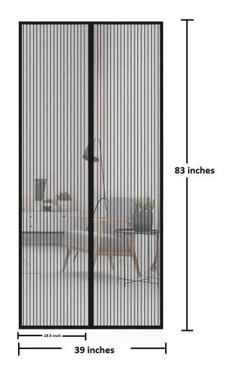 Magic Mesh Magnetic Mosquito Screen Door Net Home Improvement