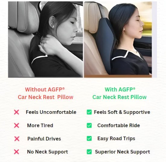 Memory Foam Car Head Rest Neck Pillow Automotive