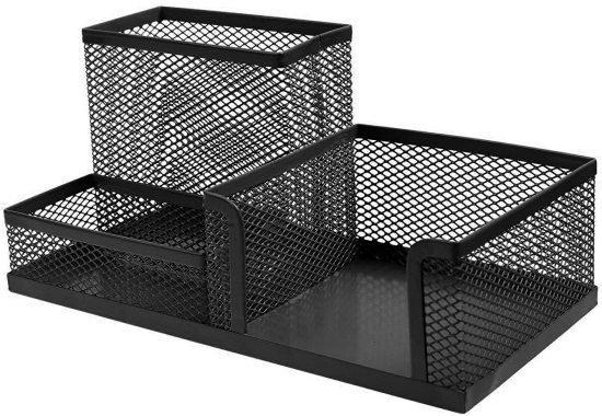 3 Compartment Mesh Desk Organizer Office & Stationery