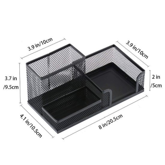 3 Compartment Mesh Desk Organizer Office & Stationery