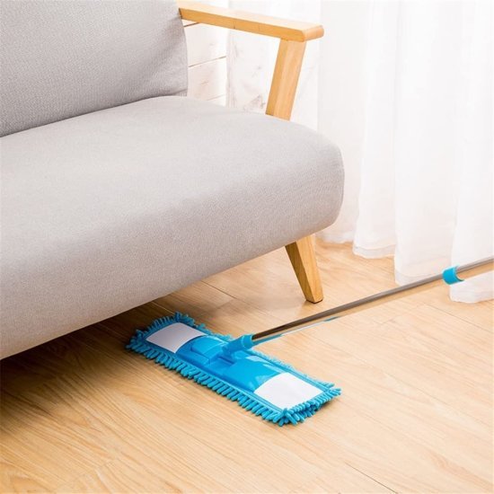 Microfiber Flat Mop With Steel Rod Cleaning Accessories