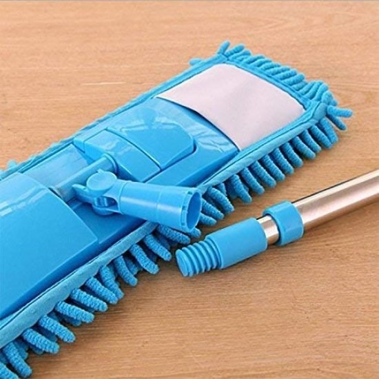 Microfiber Flat Mop With Steel Rod Cleaning Accessories