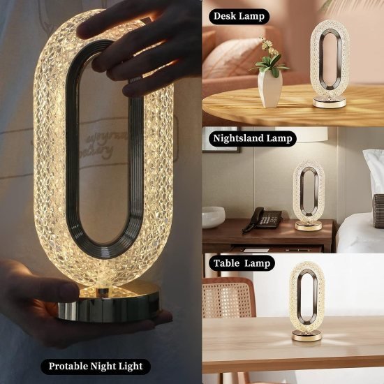 Oval Crystal Lamp Home Improvement