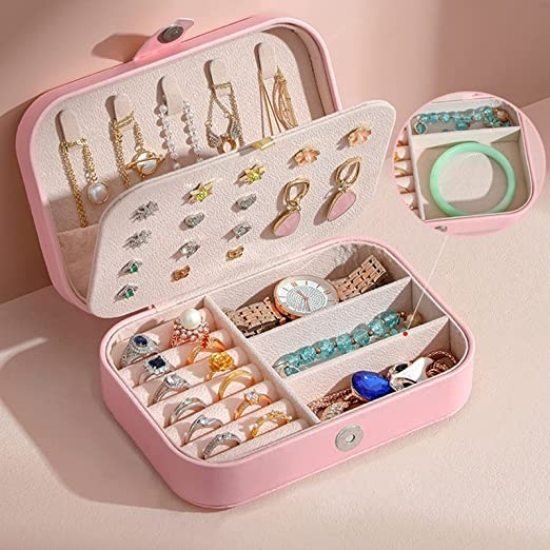 PU Big Jewellery Box Jewelry Organiser cosmetic Bags