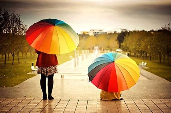 Rainbow Umbrella Outdoor