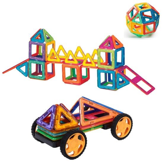 Magnetic Blocks Car Toys