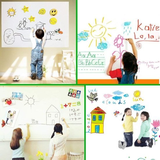 45cm x 200 cm White Board Sticker Office & Stationery