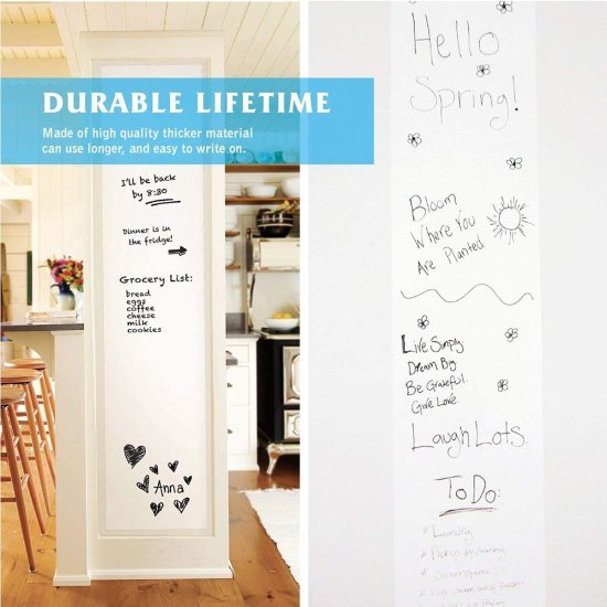 45cm x 200 cm White Board Sticker Office & Stationery