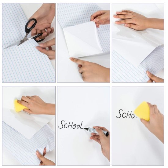 45cm x 200 cm White Board Sticker Office & Stationery