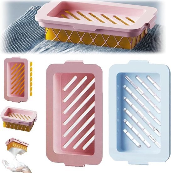 Silicone Mesh Soap Box Cleaning Accessories