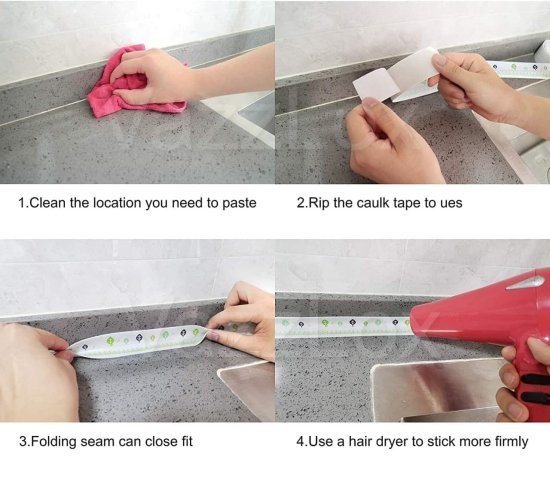 Sink Adhesive Waterproof Tape for Kitchen Home & Kitchen