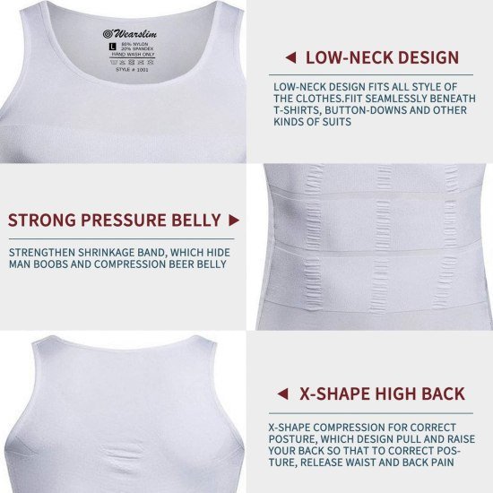 Slimming Shirt For Man Slim and Fit Personal Care