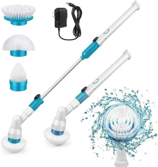 Spin Scrubber with 3 Replaceable Brushes Home Improvement