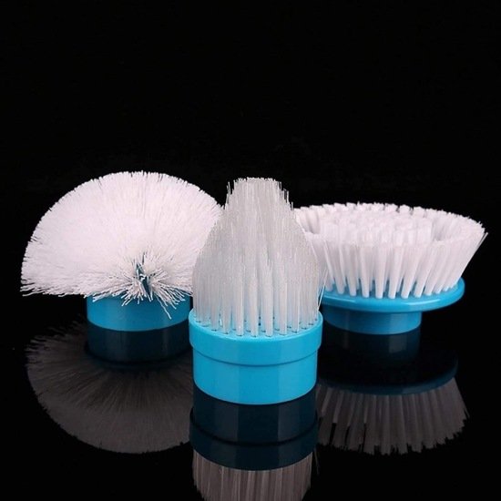 Spin Scrubber with 3 Replaceable Brushes Cleaning Accessories