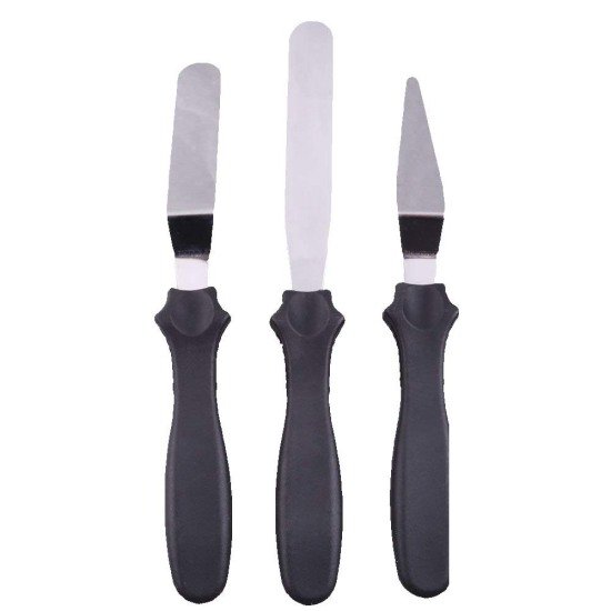 Stainless Steel Cake Icing Spatula Set of 3 Home and Kitchen