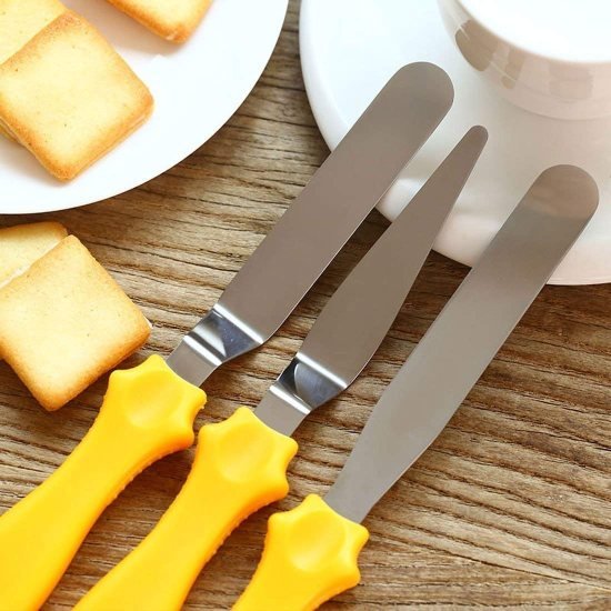 Stainless Steel Cake Icing Spatula Set of 3 Kitchenware