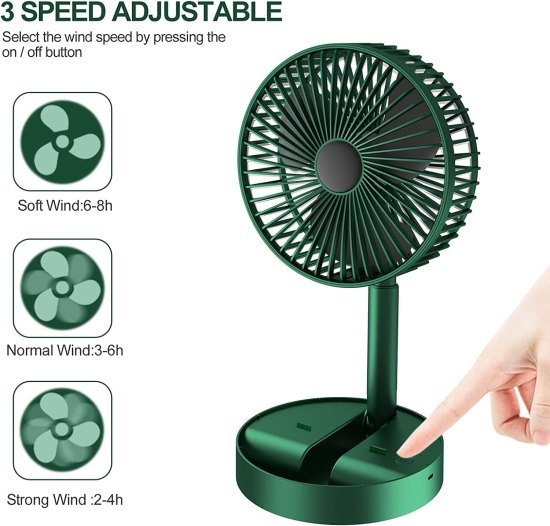 Telescopic folding fan usb Chargeable Home Improvement